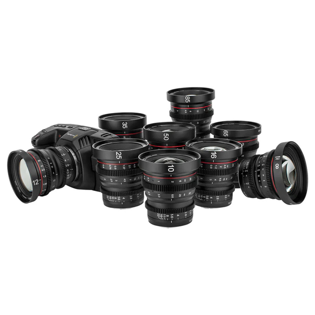 Meike 8/10/12/16/25/35/50/65/85mm T2.2 Manual Focus Cine Lens for Olympus Panasonic M43-Mount