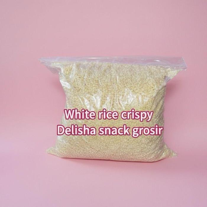 Rice Crispy Putih 1kg Sereal Cemilan Diet Sehat Snack Grosir