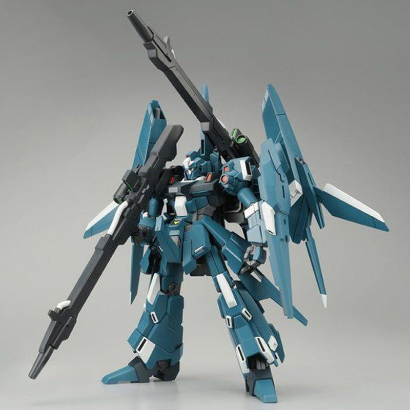 Bandai Original MODEL KIT GUNDAM HG 1/144 RGZ-95C REZEL TYPE-C GR Anime Action Figure Assembly Model