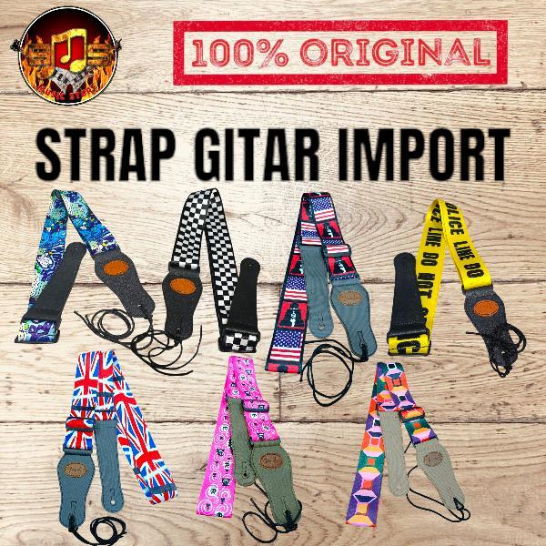Strap Gitar Import Original Strap Police Line Strap Slash Strap Catur