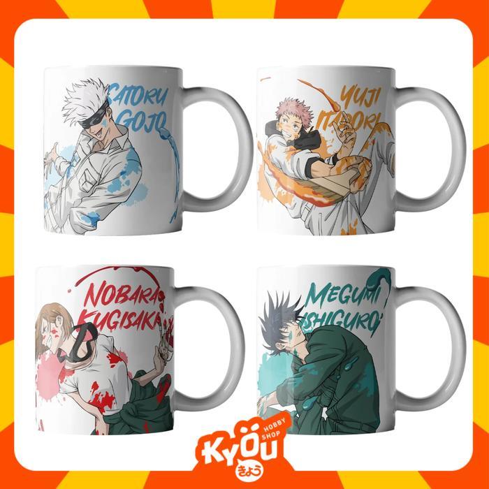 HOT SALE ITADORI YUJI FUSHIGURO MEGUMI KUGISAKI NOBARA GOJO SATORU GRAFFITI STYLE SERIES MUG -