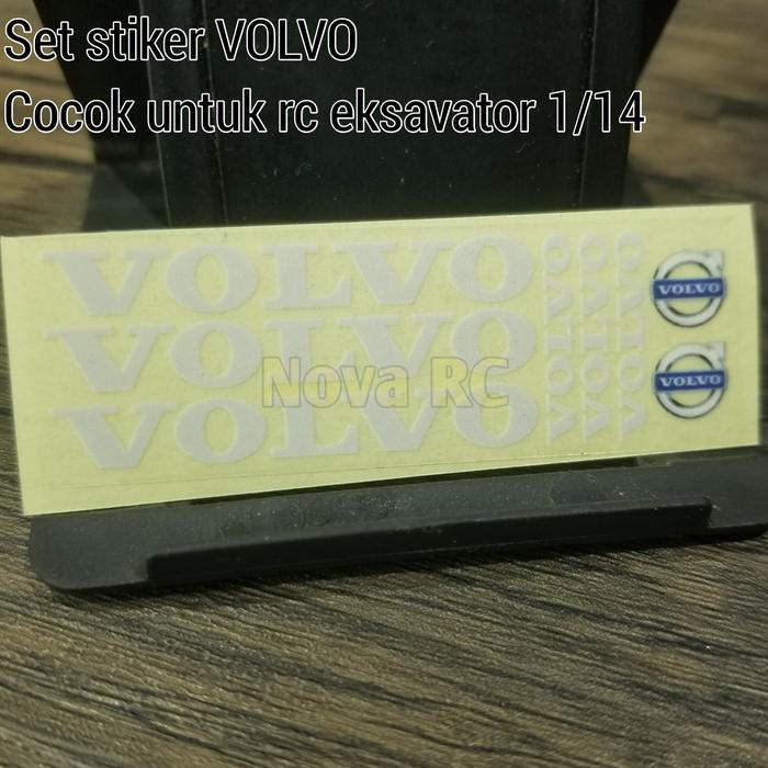 Set stiker VOLVO untuk kendaraan kontruksi 1/14 rc eksavator