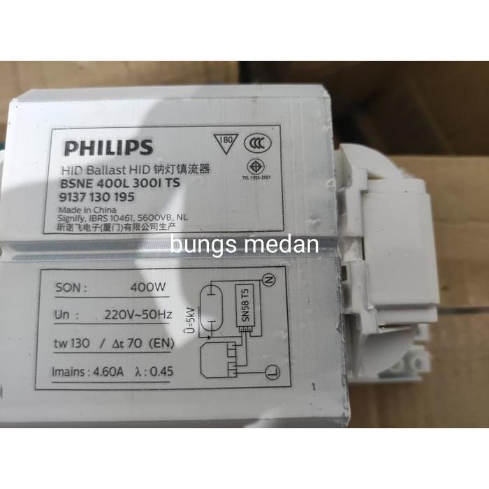 Bsn 400W Bsne 400 Watt Philips Travo Trafo Balast Ballast 400L 300Its