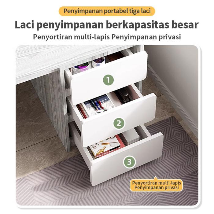 Etife Meja / Meja belajar / Meja kerja / Meja degeng rak buku / Meja rak / Lemari laci / Meja laci /