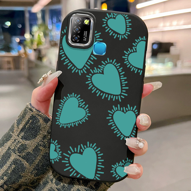 Casing Hp Untuk Infinix Smart 5 Smart 6 Ram 3 Case Casing Getaran jantung pola Kerang gemuk ponsel H