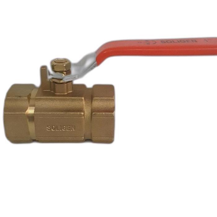 Stop kran / Ball valve Soligen Kuningan 1/2 inch