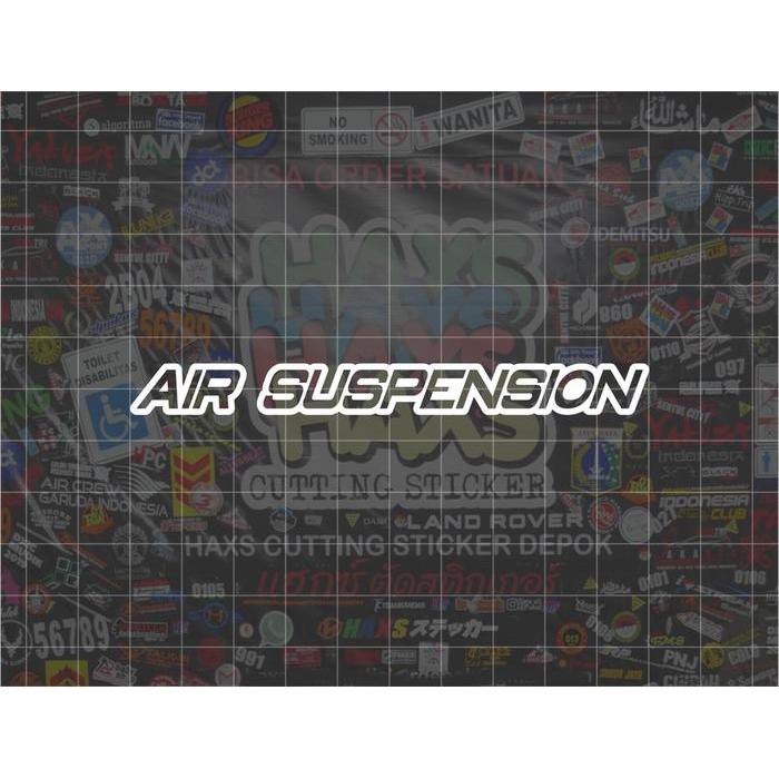 Cutting Sticker Air Suspension V2 Ukuran 10 Cm Untuk Motor Mobil