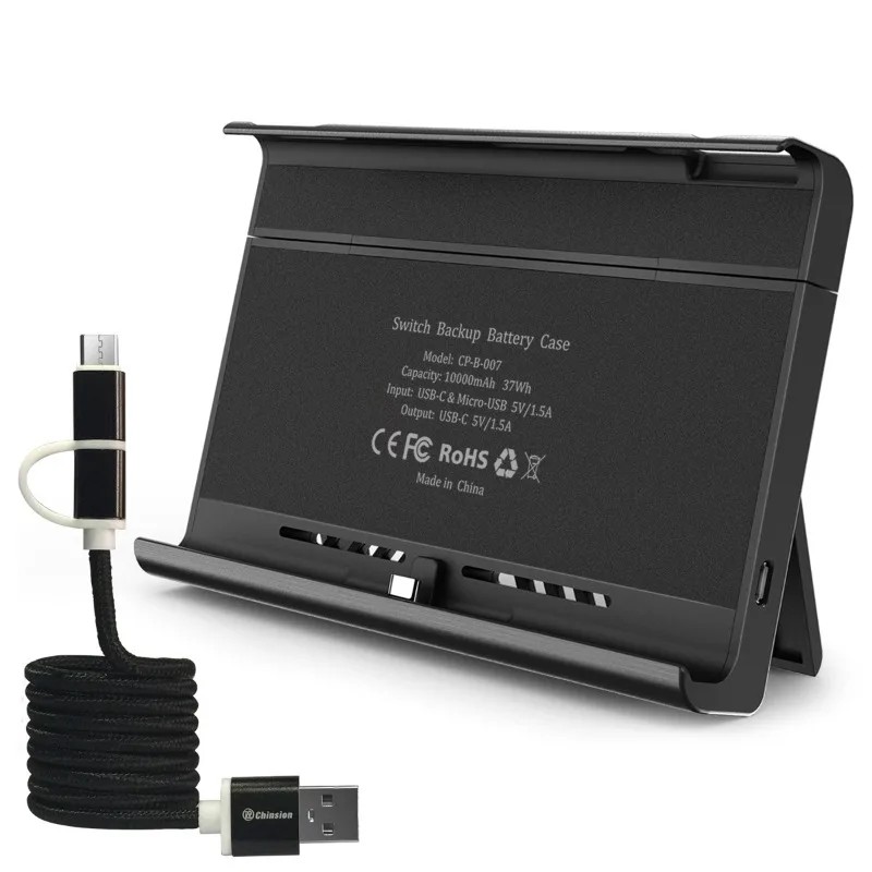 New 10000mAh PowerBank for Nintendo Switch LCD&Switch OLED Backup Charger Case PD Quick Charging