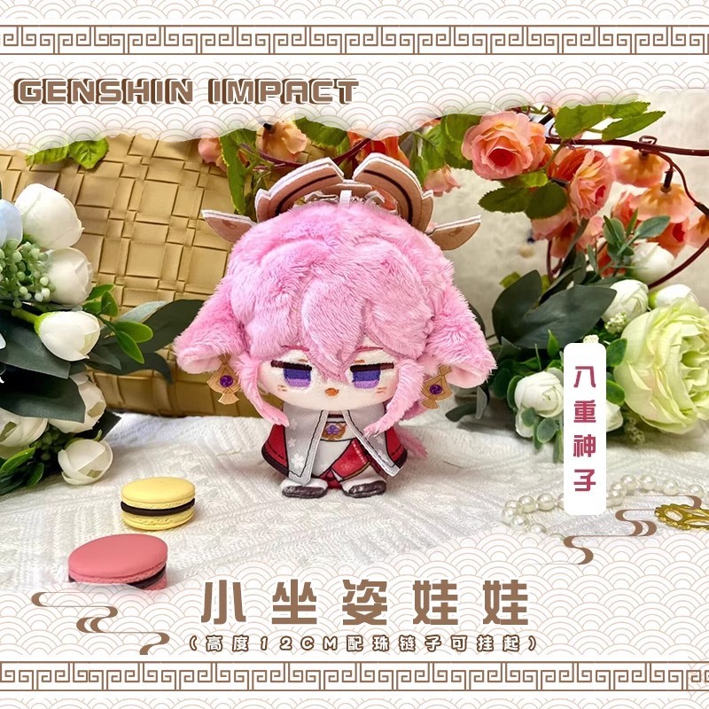 Genshin Impact Plush Doll Sandrone Columbina Yae Miko Arlecchino Sigewine Yae Miko Game Cosplay