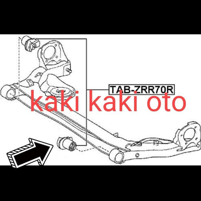 Bush Bushing Arm Bosh Arm Suspensi Belakang Bush Sayap Belakang Bushing Cross Member Nav1 Nav-1 Voxy
