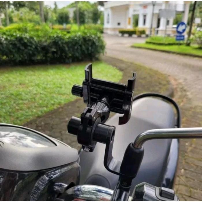 "New" Holder Bracket Spion Motor Dudukan Holder HP Spion Stang