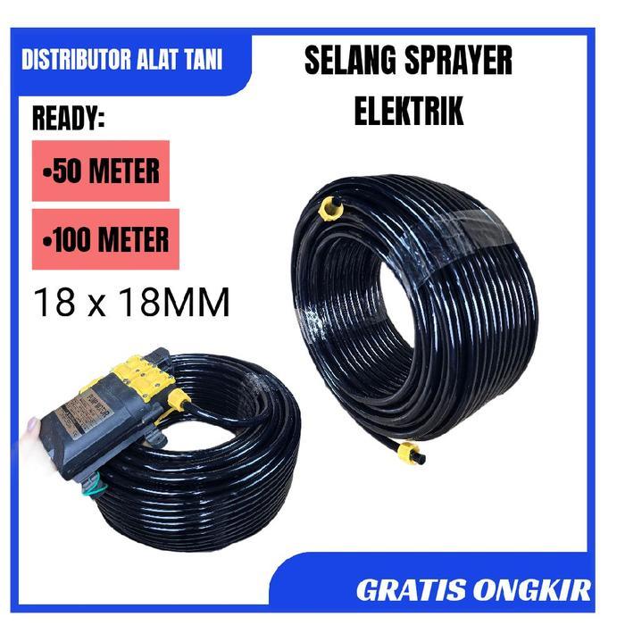 Moonieshopline Paket Sprayer Pertanian Dobel Pump Hiu Dual Pump Power Hiu High Pressure Selang