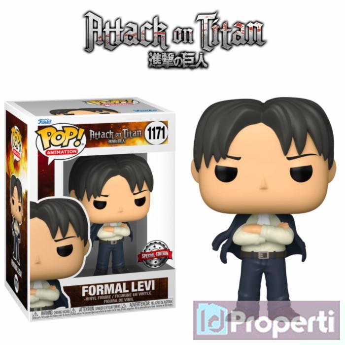 HOT SALE MINIATUR ATTACK ON TITAN #1171 FORMAL LEVI ACKERMAN FUNKO POP FIGURE TERMURAH