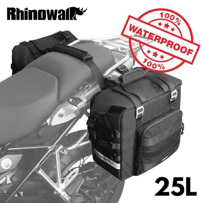 Tas Motor Rhinowalk Mtr2050 Motorcycle Side Bag 25L Tailbag Waterproof Pasti Promo