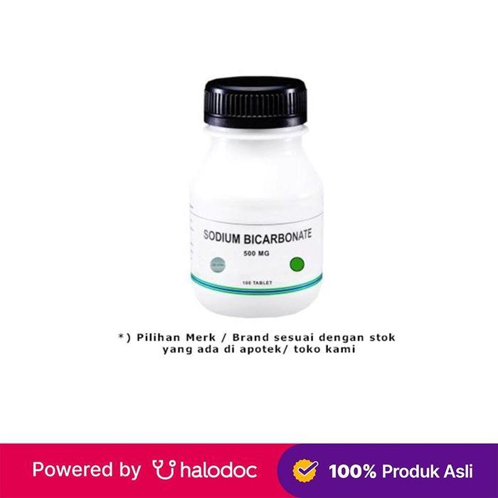 Natrium Bikarbonat 500 mg 100 Tablet untuk Asidosis dan Dispepsia