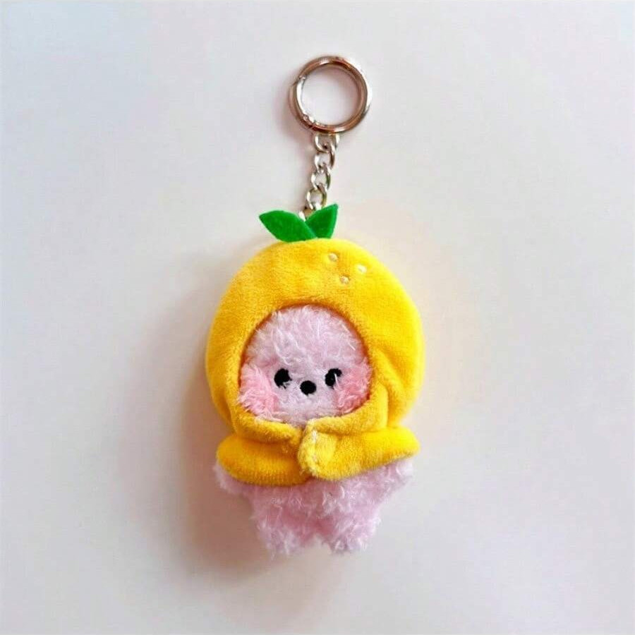 BT21 KPOP MININI FRUITS DOLL Mini Fruit Doll Plush Doll Pendant Keychain Pendant ARMY Fan Gift