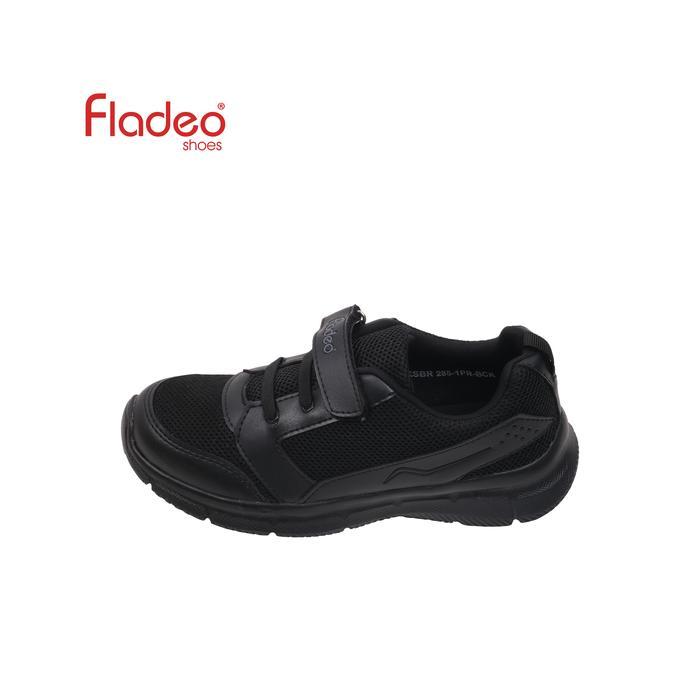 Fladeo E24/KSBR285-1PR/Sepatu Sneakers Sepatu Sneakers Anak dengan Tali Elastis dan Velcro Warna Hit