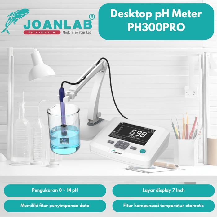 pH Meter Meja Digital PH300Pro untuk Analisis Kualitas Air Laboratorium