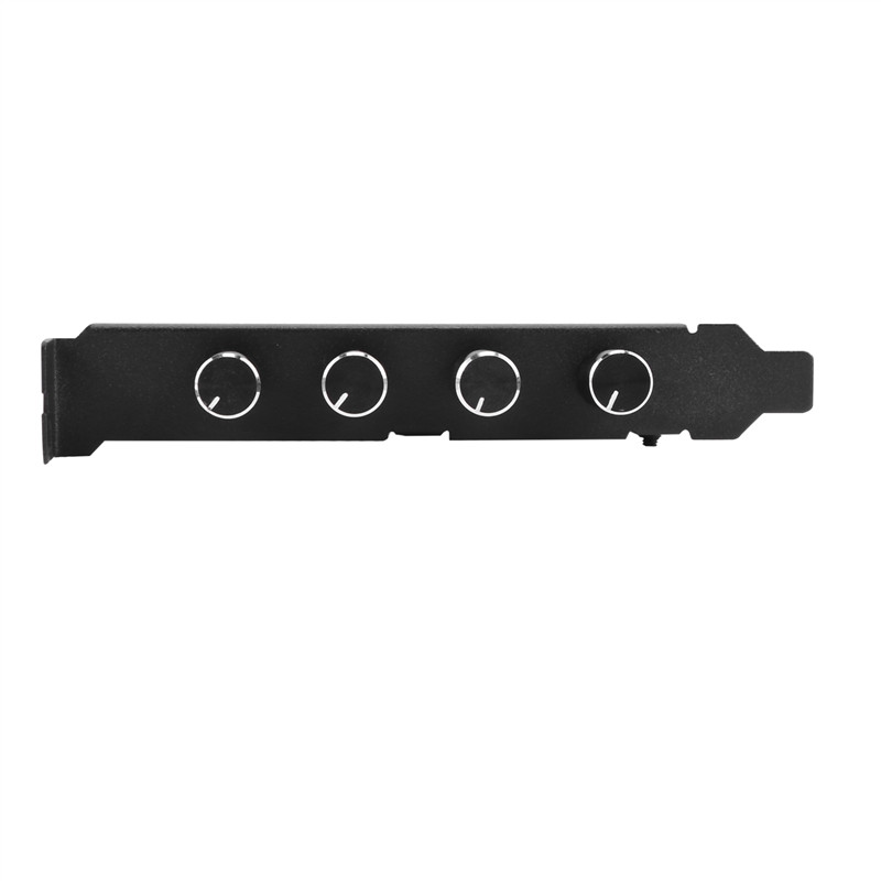 CJSD-5X Pc 8 Channels Fan Hub 4 Knob Cooling Fan Speed Controller For Cpu Case HDD VGA Pwm Fan Pci