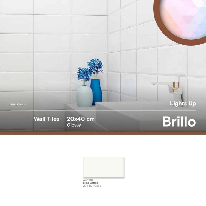 Keramik Roman 20x40 Brillo Cotton W40730 dBrillo Wall Tiles