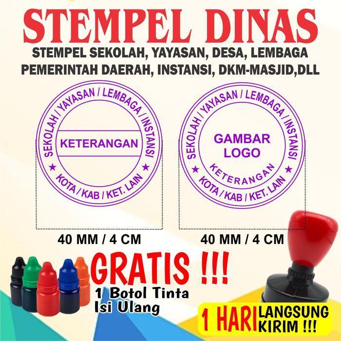 Stempel Sekolah Yayasan Lembaga Instansi Desa Otomatis Terlaris