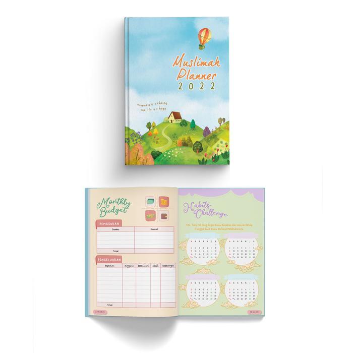 Buku Agenda Muslim - Muslimah Planner 2022 Diskon Sell