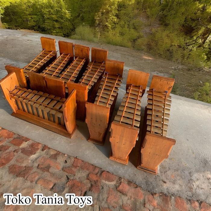 TERLARIS Gamelan Gong Gender Alat Musik Tradisional Bali Gangse Mainan Anak Cewek Cowok Hadiah Ulang