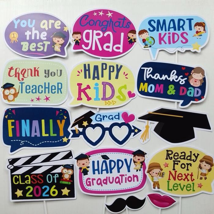 GRADUATION KIDS TEMA WISUDA ANAK PROPS PHOTO BOOTH