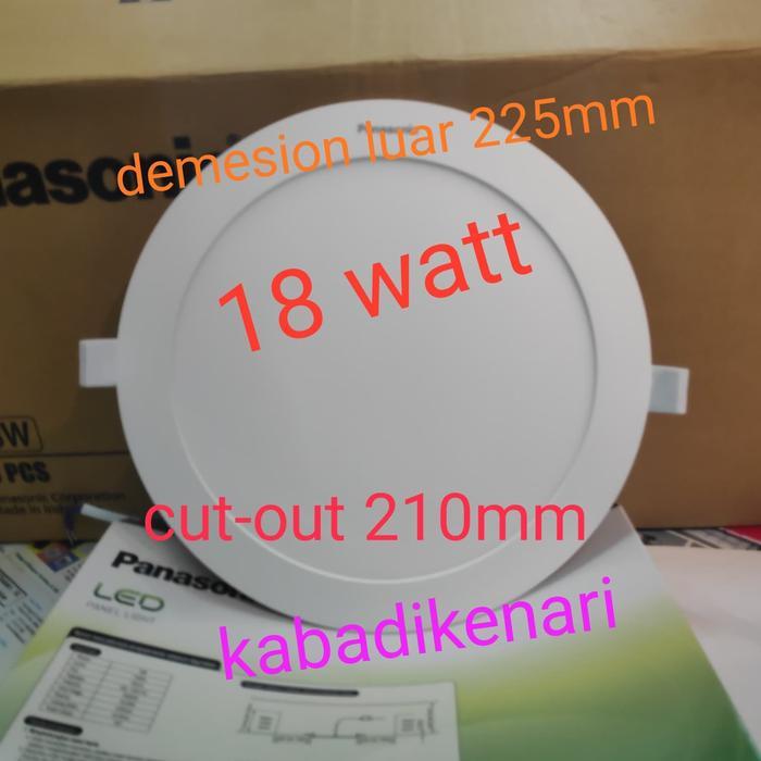 PANASONIC DOWNLIGHT LED PANEL LIGHT 18 WATT BULAT LAMPU TANAM 18WATT