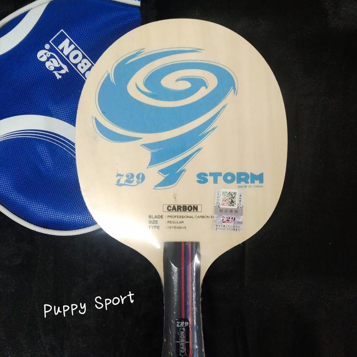 Bed Kayu Blade Pingpong 729 Storm carbon