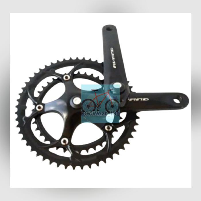 Gear Gir Crank Set Sepeda Balap 2 Speed Avand Alloy 52T 53T As Kotak