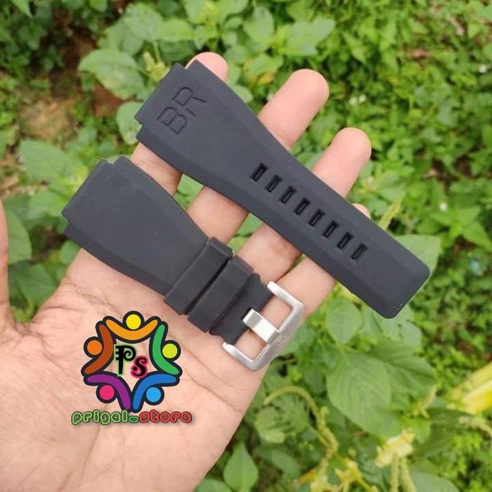 tali strap karet rubber silicone for jam tangan bell&ross bell ross tali jam br