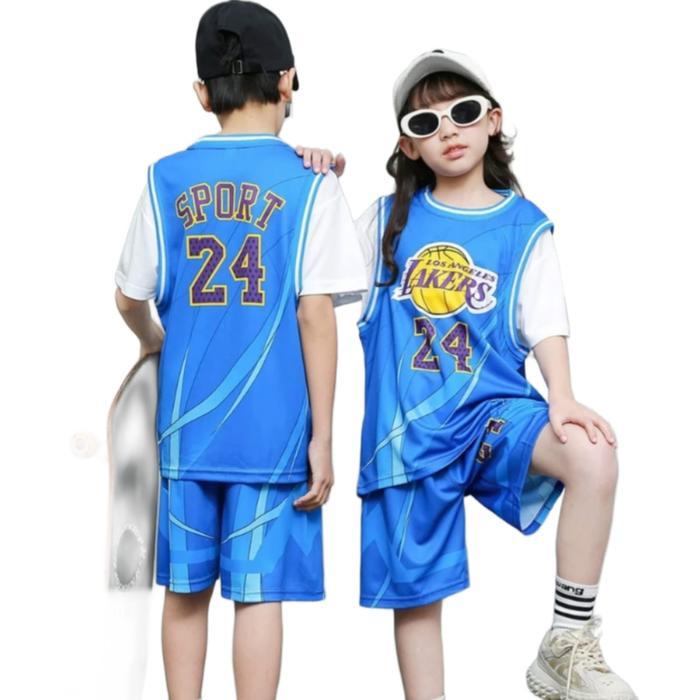 TERBARU JA06 Setelan Jersey Berlengan Baju Basket Anak Kids Jersey Basketball ORIGINAL