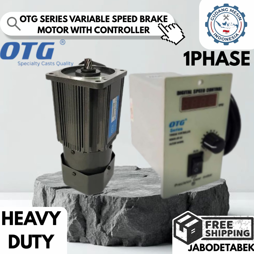 OTG SERIES VARIABLE SPEED VS BRAKE MOTOR WITH CONTROLLER 1PHASE 4POLE 220V TYPE 5IK60RGN U-CFM 60W /