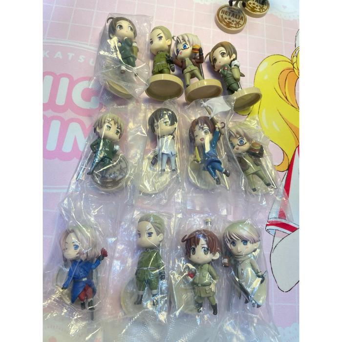 HOT SALE!!! HETALIA WORLD STAR FIGURE GERMANY ITALY UK AMERICA CHINA RUSSIA FRANCE ROMANO JAPAN
