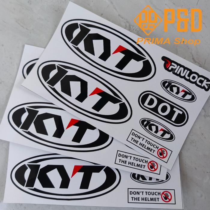 "New" sticker logo helm kyt satu set.Sticker custom helm kyt