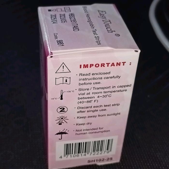 Easy Touch Hemoglobin / Strip Easytouch HB isi 25 stik hb