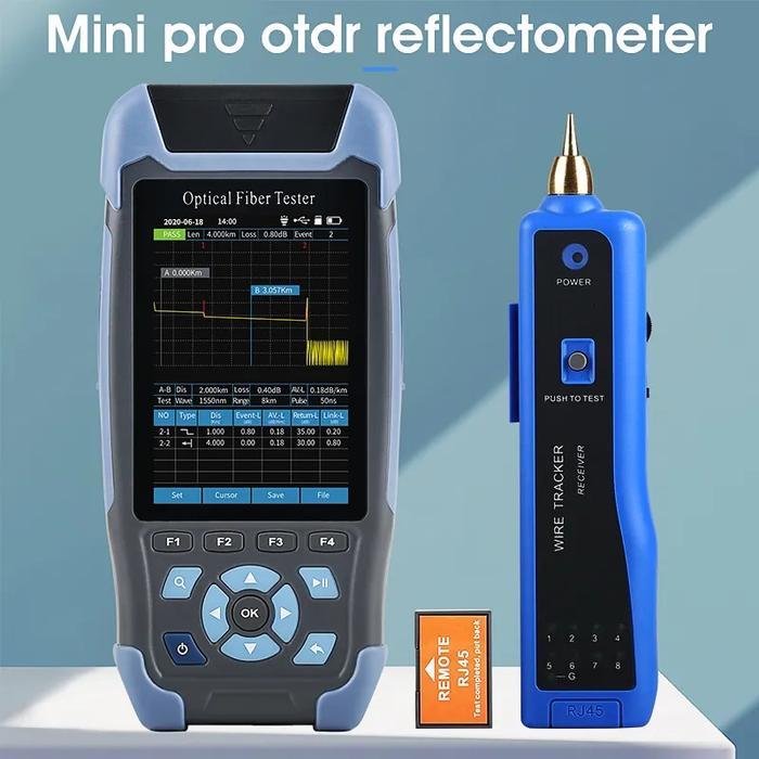 TERMURAH AUA900D MINI PRO OTDR REFLECTOMETER 9 FUNCTIONS IN 1 DEVICE OPM OLS PROMO