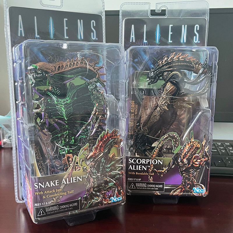 NECA Scorpion Snake Alien Figure Aliens VS Predator 13th Lineup Sgt Apone Snake Action Figures Toy