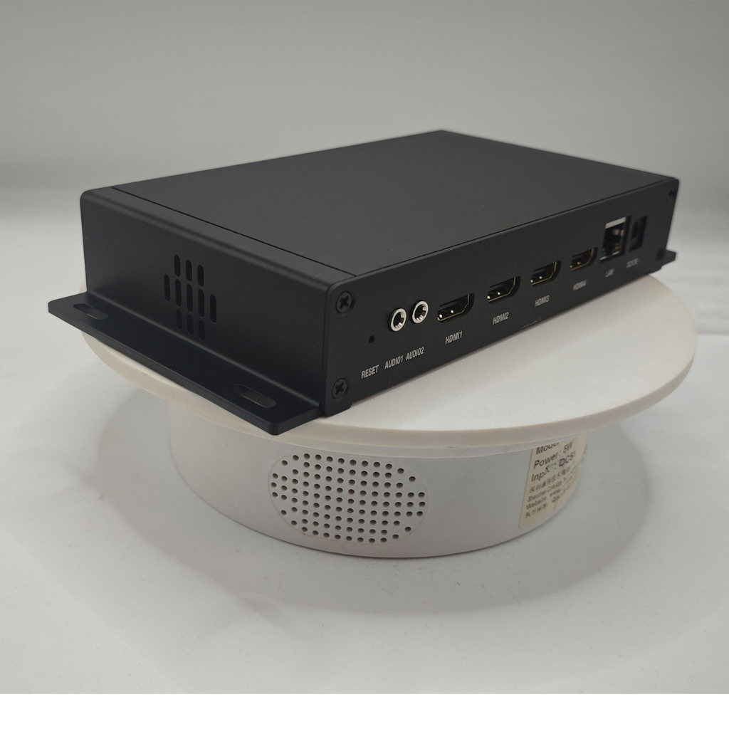 4-channel video encoder 4K Ultra HD H265 H264 HEVC HDMI to IP UDP UDP HTTP SRTMP RTMP RTSP webcast