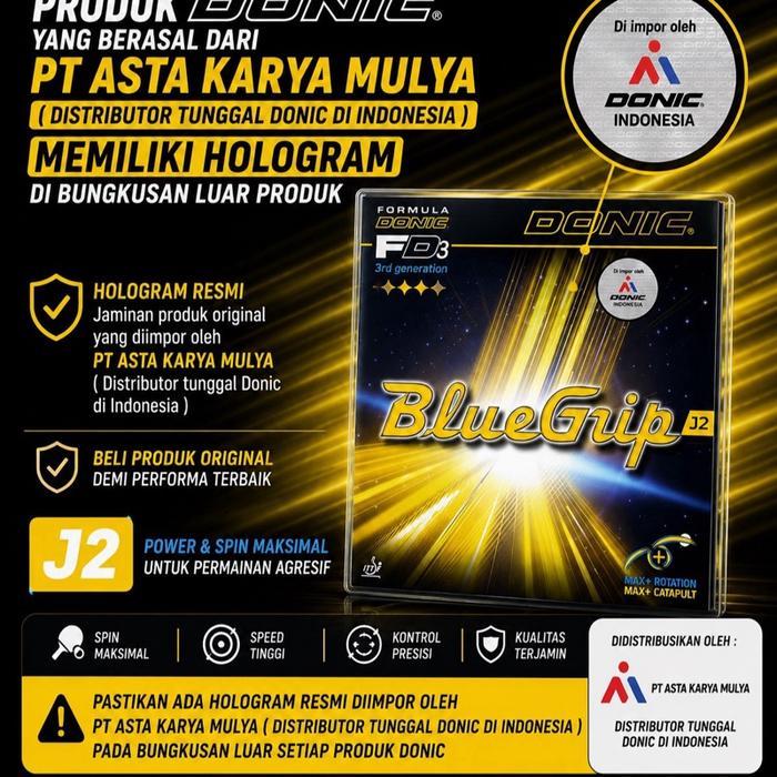SAVVYSTYLESE// DONIC BLUEGRIP J2 KARET PINGPONG SERI BARU DENGAN KEKUATAN BLUESTAR A & BLUEGRIP C