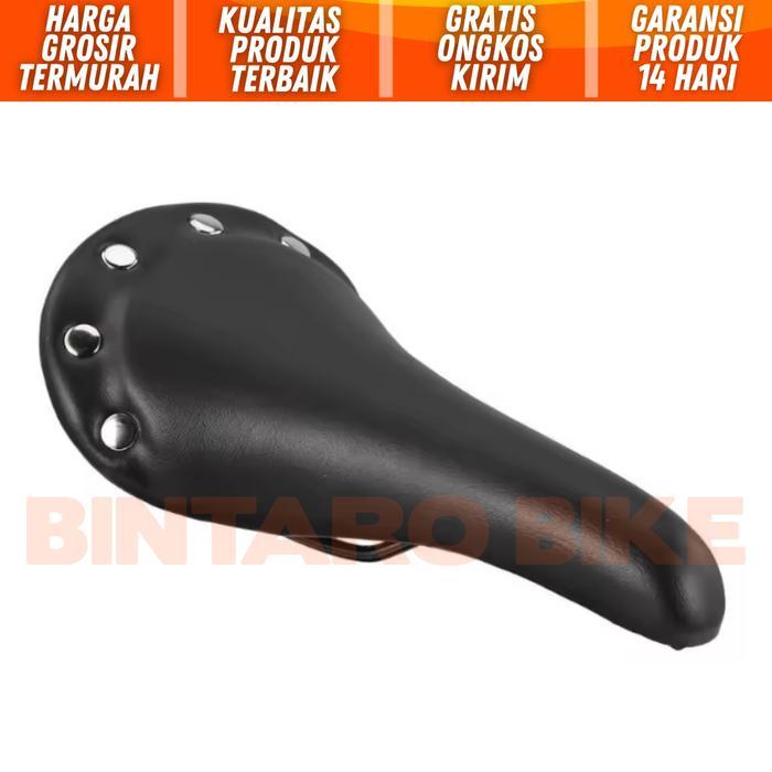 Sadel Sepeda Klasik Pin Rivet Aksesoris Paku Vintage Retro Saddle Classic Style England Model Kulit