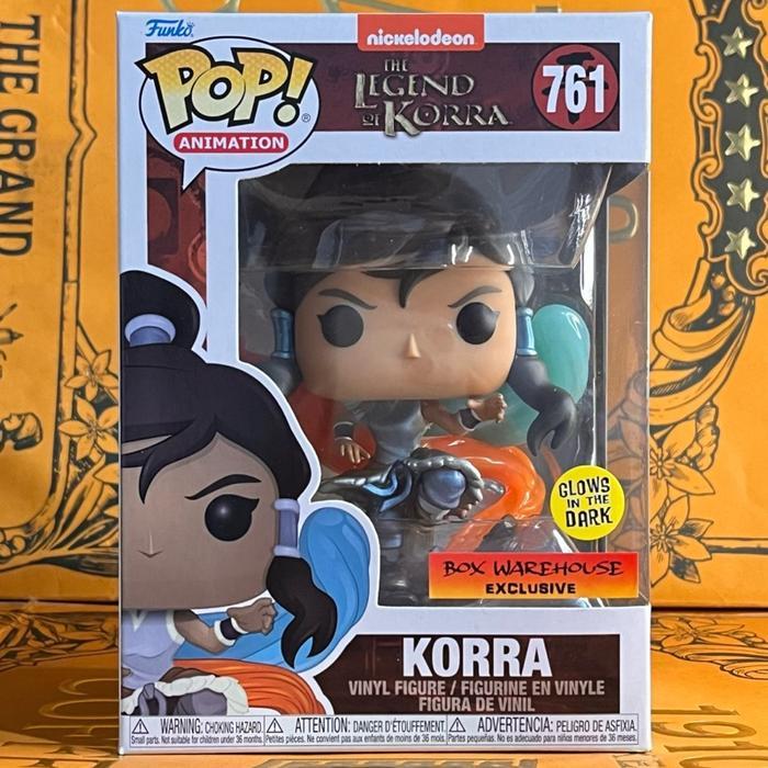 HOT SALE FUNKO POP ANIMATION: THE LEGEND OF KORRA - KORRA (GITD) GLOW IN THE DARK #761 BOX