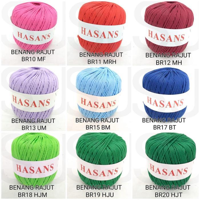 [1 Roll ] Benang Rajut Katun Polos / Milk Cotton Yarn / Benang Untuk Merajut Warna Warni / Benang