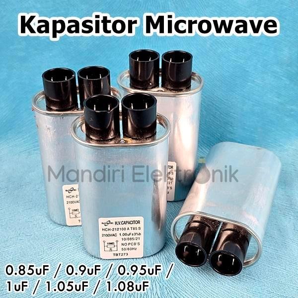 Kapasitor Microwave 0.85Uf 0.9Uf 0.95Uf 1Uf 1.05Uf 1.08Uf Capasitor Oven Listrik 2100Vac 50-60Hz Hv