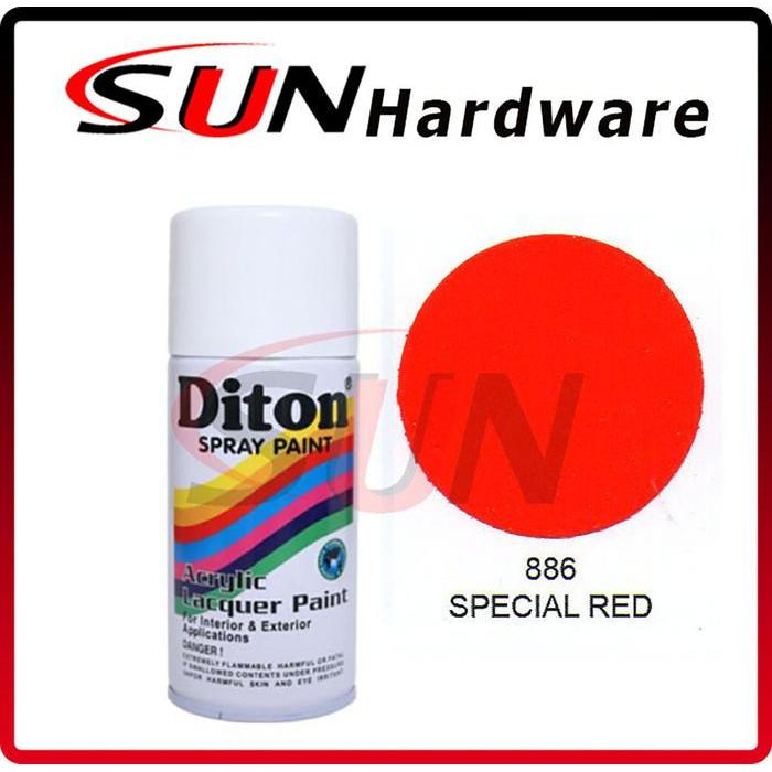NEW Pilox DITON 300 cc Special Red 886 Pilox Pylox Cat Semprot Solid Merah