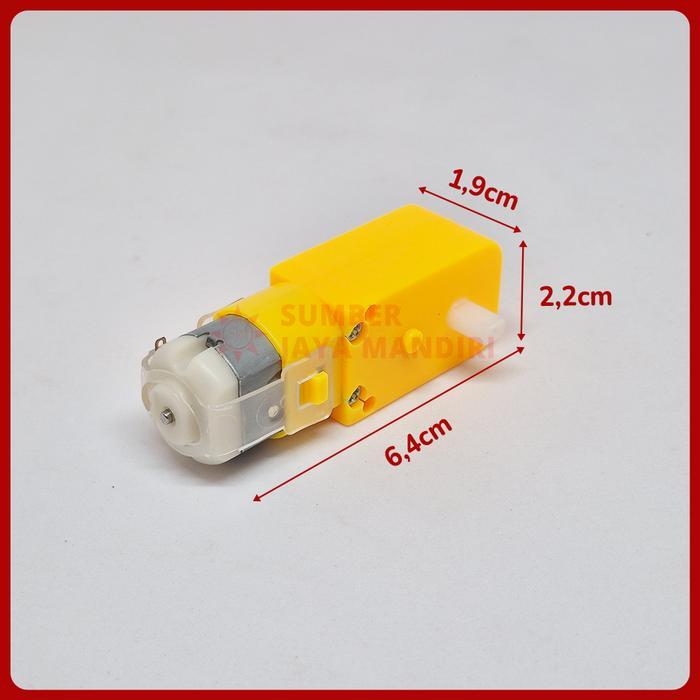 NEW Dinamo Motor Gearbox Kuning DC 3-6V Smart Car Gear