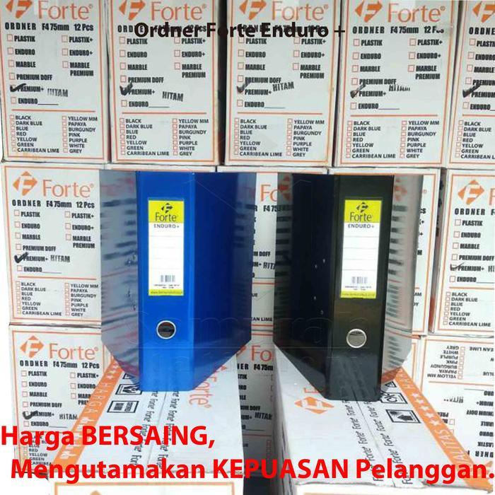 "New" Ordner Forte Premium Enduro + Laminasi Ukuran Kuitansi / A5 Punggung 75 mm / Map File 2 Lubang