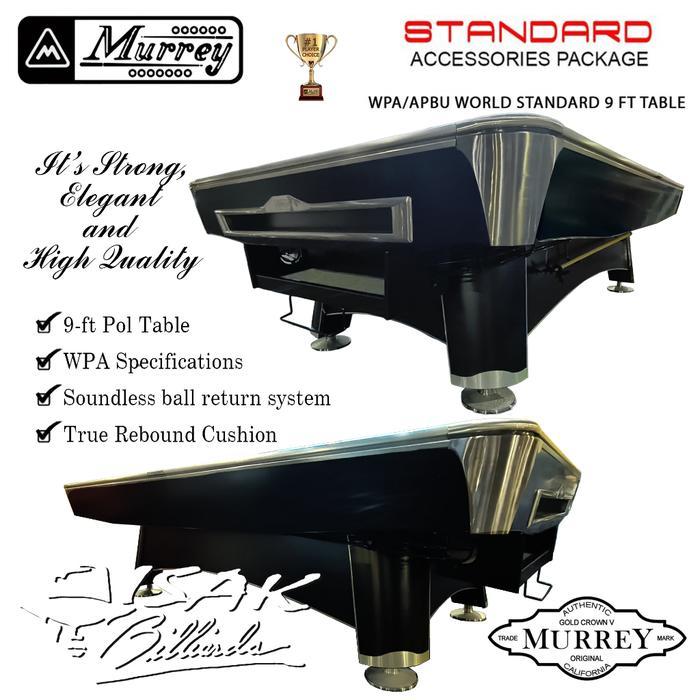Murrey Reborn 9 ft Pool Table - Meja Billiard Biliar 9 feet - Standard
