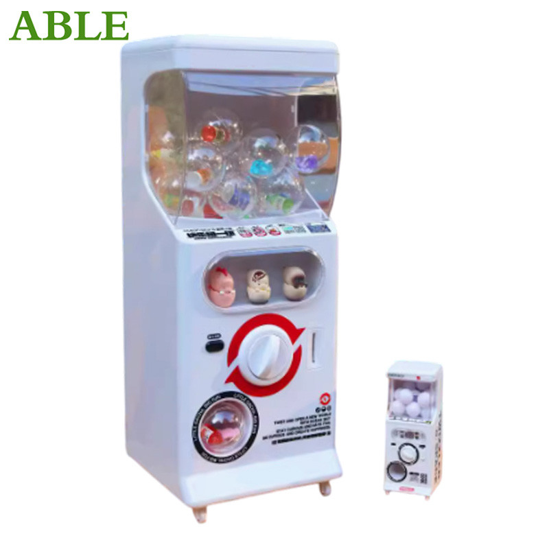 Mini Gachapon Machine Arcade Gum Capsule Toy Candy Machine Vending Machine Sliding Door Gachapon